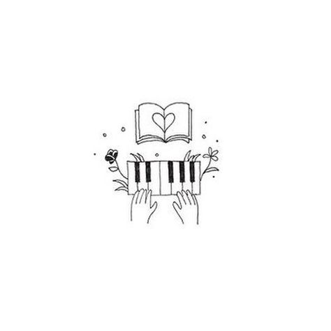 Piano Related Tattoo, Piano Tattoo Ideas Small, Cute Piano Drawings, Piano Tattoo Ideas For Men, Small Piano Tattoo, Piano Drawing Aesthetic, Music Tattoo Piano, Piano Drawing Easy, Piano Doodle