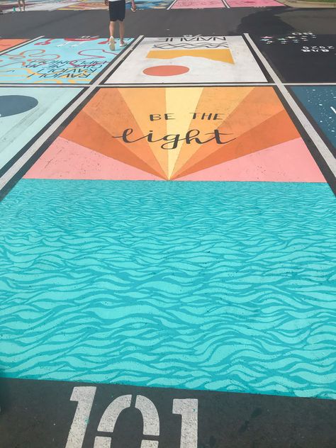 Ceiling Tiles Painted School Ideas, Senior Parking Spaces Beach Theme, Senior Parking Spaces Zach Bryan, Sunset Parking Spot Painting, Beachy Senior Parking Spot Ideas, Ocean Senior Parking Spot, Senior Parking Spaces Bible Verses, Beach Senior Parking Spot, Sunset Senior Parking Spot