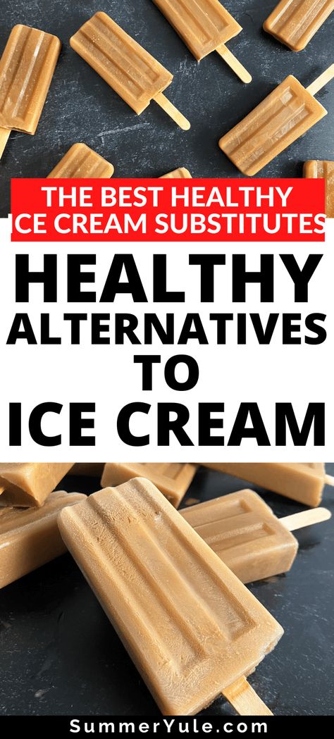 Heart Healthy Ice Cream, Ice Cream Substitute Healthy, Low Calorie Ice Cream Sandwich, Healthy Alternative To Ice Cream, Substitute For Ice Cream, Healthy Ice Cream Alternatives, Low Cal Ice Cream, Yogurt Popsicle Recipes, Cream Substitute