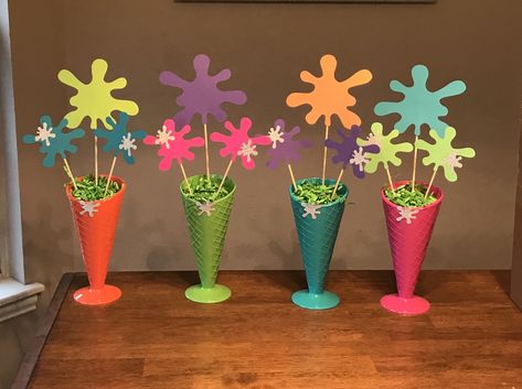 Slime Party Centerpieces, Slime Party Ideas, Slime Party Decorations, Slime Decorations, Table Decor Birthday Party, Table Decor Birthday, Birthday Celebration Decorations, Slime Birthday, Decor Birthday Party