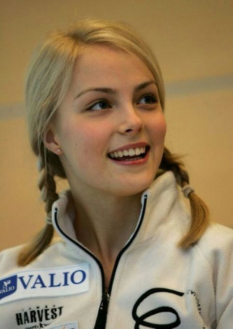 Kiira Korpi. Finnish figure skater, could be Charlize's little sister Blonde Hair, A Woman, Blonde, Hair, White