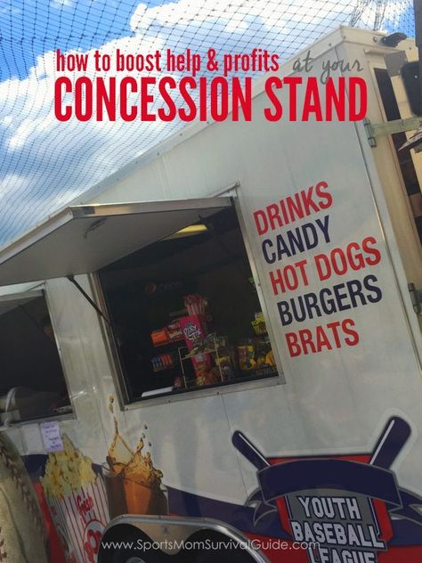 Concession Stand Organization, Concession Stand Food Ideas, Football Concession Stand, Baseball Concessions, Concession Stand Menu, Concession Stand Sign, Concession Stand Food, Baseball Snacks, Food Ideas Easy