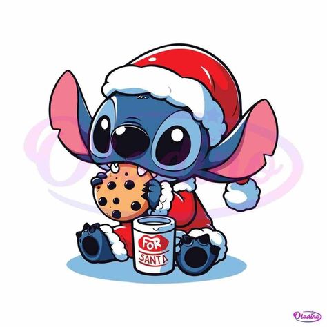 Whatsapp Wallpaper Cute, Images Disney, Santa Svg, Lilo Y Stitch, Holiday Clipart, Stitch Christmas, Xmas Holidays, The Design Files, Disney Christmas