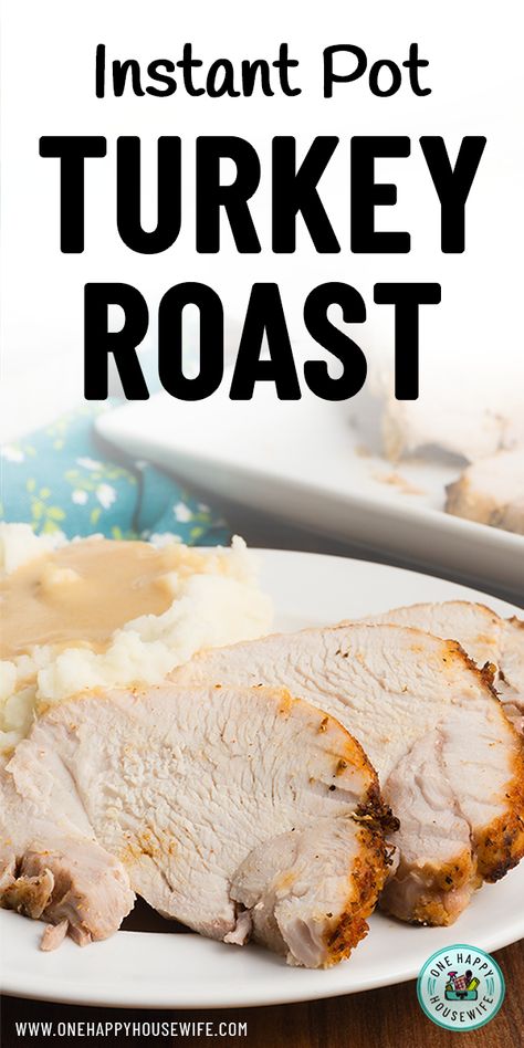 Making a turkey roast in the Instant Pot is easy and fast. This Instant Pot Turkey Roast is juicy, tender, and so delicious. Topped with gravy made from the turkey drippings, you can enjoy this turkey for Thanksgiving, Christmas, or any time of the year! #instantpot #turkey #roast #recipe Fast Roast Recipe, Roast In The Instant Pot, Making A Turkey, Boneless Turkey Roast, Pressure Cooker Roast, Homemade Turkey Gravy, Instant Pot Turkey, Turkey Roast, Easy Holiday Side Dishes