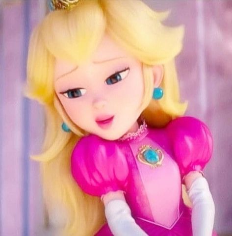 Princess Peach Mario Movie Pfp, Peaches Mario Movie, Princess Peach Movie Icon, Princess Peach Movie Pfp, Princess Peach Haircut, Princess Peach New Movie, Super Mario Bros Movie Princess Peach, Princess Peach Widget Icons, Princess Peach Pfp Aesthetic