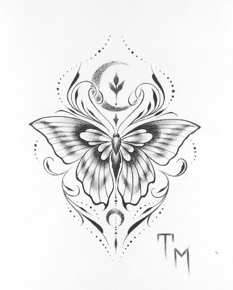 Butterfly #tattooideas #sunflowertattoos Butterfly Tattoos Images, Petit Tattoo, Muster Tattoos, Sunflower Tattoos, Mandala Tattoo Design, Butterfly Tattoo Designs, Feminine Tattoos, Dope Tattoos, Tattoo Design Drawings