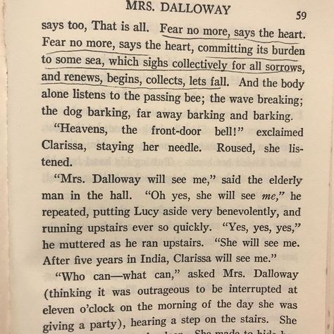 Virginia Woolf Ms Dalloway Virginia Woolf, Virginia Woolf Mrs Dalloway Quotes, Virginia Woolf Mrs Dalloway, Mrs Dalloway Quotes, Mrs Dalloway Aesthetic, Virginia Woolf Tattoo, Mrs Dalloway Book, Extracts From Books, Virgina Woolf