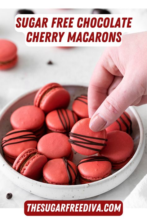 Sugar Free Macarons, Cherry Macarons, French Fancies, French Meringue, Sugar Recipes, French Macaroons, Macaroon Recipes, Macaron Recipe, Blood Type