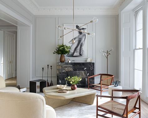 7 'quiet luxury' living rooms that look expensive, say designers | Timeless Interior, Design Room, White Living, White Living Room, Mid Century Modern Decor, Living Room White, Modern Home Office, Interior Design Companies, Quiet Luxury