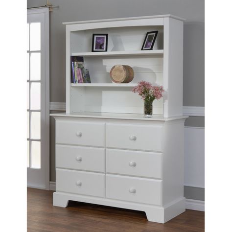 Pali Designs Volterra Double Dresser with Optional Hutch - PALI110 White Hutch, Eames Dining Chair, Perfect Room, Double Dresser, Dresser Decor, Extra Storage Space, Leather Dining, Cool House Designs, Crib Bedding