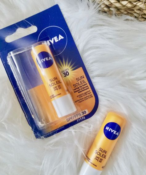 Nivea Sun Lip Care with SPF 30 – Simply Eseeri Nivea Lip Balm, Spf Lip Balm, Rays Of The Sun, Not Now, Now Is The Time, Clean Girl, Lip Care, Sun Protection, Lip Balm