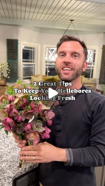 Daniel Schavey on Instagram: "Hellebores can be tricky. 
Cut them too early, and all they do is wilt.

Follow our 2 tips and enjoy them indoors for weeks!
You will be amazed that they are actually very long lasting cut flowers. 

They are one of our favorite perennials. (And they bloom in shade! Even better 😍)

Don’t have hellebores in your garden? Do you have a favorite variety or color? Let me know ⬇️ 

#lentenrose #hellebore #easygarden #flowertips #flowerfarmer #gardentips" Lenten Rose Hellebore, Hellebore Flower Arrangements, Hellebores In Landscape, Hellebores Bouquet, Hellebore Bouquet, Hellebore Flower, Garden Perennials, Flower Farming, Lenten Rose