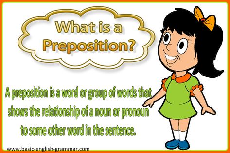 What is a Preposition? What Is Preposition, What Is A Preposition, Learning A New Language, Prepositional Phrases, Learning A Second Language, Grammar Book, Teaching Lessons, The Sentence, New Language