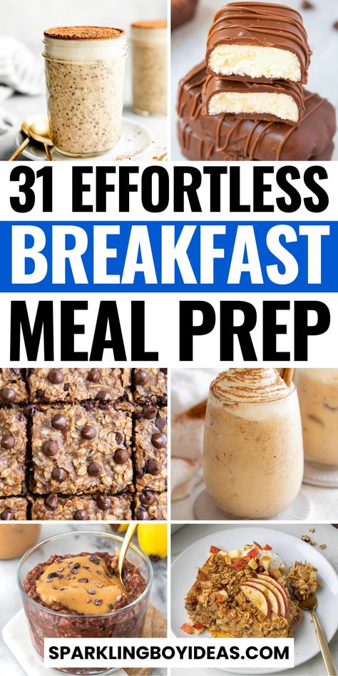 Kickstart your mornings with our breakfast meal prep ideas! Explore easy and nutritious on the go breakfast recipes perfect for busy schedules. From high-protein breakfast ideas to vegan breakfast recipes, we've got you covered. Discover the convenience of make-ahead breakfast bowls and freezer-friendly breakfast recipes that save time. Whether you're looking for low-carb breakfast prep or kid-friendly breakfast prep, we've them all. So must try these healthy breakfast recipes. Diet Friendly Breakfast Ideas, Protein Ideas For Breakfast, Make Ahead Breakfast Cookies, Easy Protein Breakfast Ideas Meal Prep, High Protein Travel Breakfast, Easy Protein Filled Breakfast, High Protein Breakfast Meal Prep No Egg, Prepared Breakfast Ideas, Breakfast Food Prep For The Week