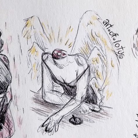 Sketch of a (headless) angel made with ink/ballpoint pen and colored pencils :) (Also I have literally no idea what I should put in this description💀💀 h e l p) . #sketch #art #drawing #angel #sketchdump #sketchbook #headless #traditionalart Headless Drawing, Ballpoint Pen Art Sketches, Headless Angel, Drawing Angel, Ballpoint Pen Art, Neko Boy, Pen Sketch, Pen Art, Sketch Art