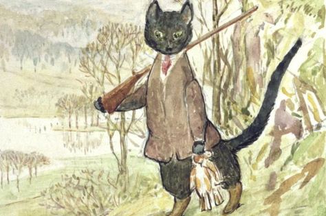 Kitty-in-Boots Beatrix Potter Illustrations, Royal Mail Stamps, Beatrice Potter, Beatrix Potter Books, Peter Rabbit And Friends, Quentin Blake, Drawing Hands, Potter Art, A Black Cat