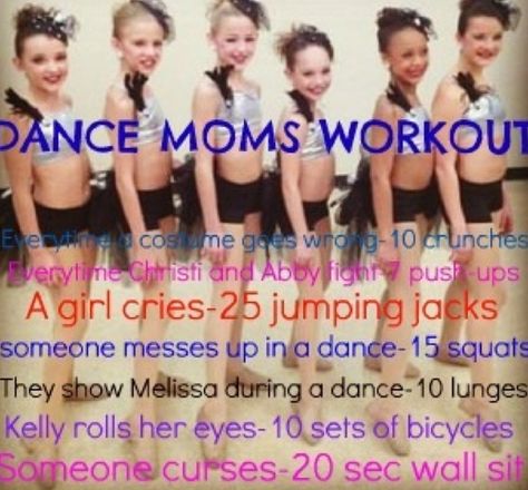 ayyy Dance Moms Workout, Tv Show Workouts, Movie Workouts, Tv Workouts, Dance Moms Memes, Fitness Mom, Dance Hip Hop, Summer Body Workout Plan, Dance Moms Funny