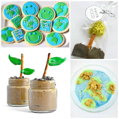 20 Earth Day Snacks for Kids! Fun choices for toddlers, preschoolers, older kids, and adults! Cookies, cupcakes, fruit, healthy choices, and more! Earth Day Treats For Kids, Earth Day Snacks For Preschool, Earth Day Snacks, Cupcakes Fruit, Muslim Kids Activities, Captain Planet, Earth Day Projects, Earth Hour, Snacks For Kids