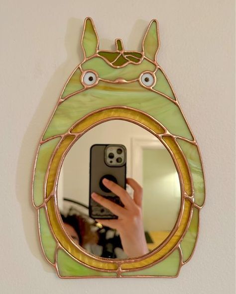 Whimsy Home Decor, Unique Fall Decor, Always Be Grateful, Weight Of The World, Stained Glass Diy, Stained Glass Crafts, Stained Glass Projects, My Neighbor Totoro, Cute Room Decor