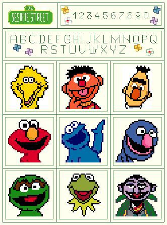 C2c Squares, Melted Beads, Ironing Beads, Cat Cross Stitches, Sampler Cross Stitch, Bert & Ernie, Cross Stitch Fairy, Stitch Character, Crochet Graph