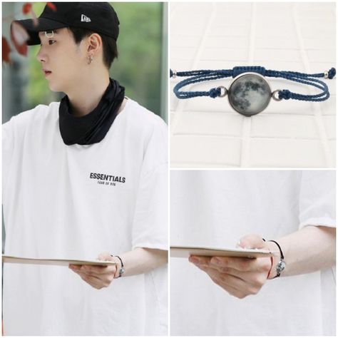 Suga Bracelet, Yoongi Foto, Bts Bracelet, Moon Bracelet, Bts Suga, Memoirs, The Moon, Moon, Bts