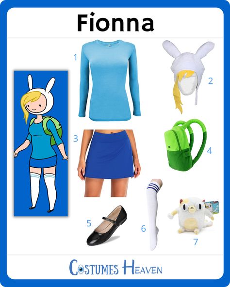 Fin Costume Adventure Time, Fiona Adventure Time Costume, Fiona And Cake Cosplay, Fionna And Cake Cosplay, Fiona Adventure Time Cosplay, Finn Adventure Time Cosplay, Finn Adventure Time Costume, Finn Halloween Costume, Finn The Human Costume