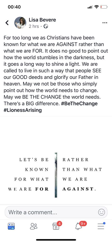 Lisa Bevere, Our Father In Heaven, Good Deeds, Change The World