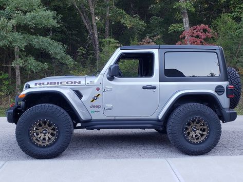 2 door owners, what tire size you running? Pics? | 2018+ Jeep Wrangler Forums (JL / JLU) - Rubicon, Sahara, Sport, Unlimited - JLwranglerforums.com 2 Door Wrangler, Jeep Wrangler 2 Door, Running Pics, White Jeep Wrangler, Silver Jeep, 2 Door Jeep, Two Door Jeep Wrangler, Black Jeep Wrangler, Jeep Wrangler Forum