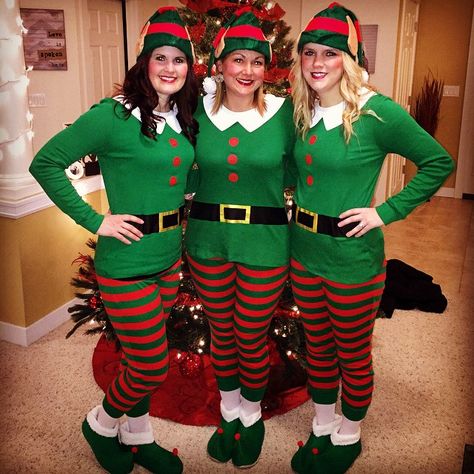 Merry Elf-mas! Christmas Elf Costume Diy Elf Costume, Diy Christmas Costumes, Christmas Character Costumes, Diy Christmas Elves, Elf Costume Christmas, Elf Costumes, Christmas Costumes Women, Elf Kostüm, Christmas Elf Outfit