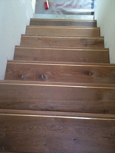 One of my favourite things is that touch of detail with an elegant strip of brass. #wood #floor Brass Inlay Floor, Basement Stairs, Flickr Photo, ... Brass Stair Nosing, Oak Stair Treads, Basement Stairs Ideas, Inlay Flooring, Front Stairs, Townhouse Interior, Herringbone Wood Floor, Wood Steps, Basement Stairs