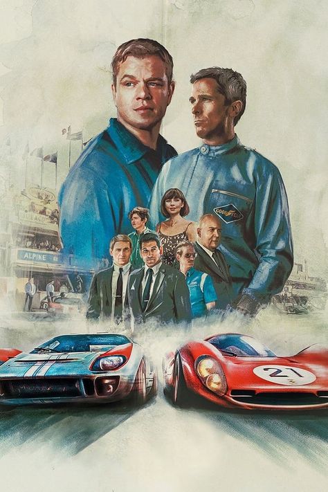 Drive Movie Poster, Lee Iacocca, Ford Vs Ferrari, Ford V Ferrari, Aryton Senna, Ken Miles, Ferrari Poster, Tv Program, Carroll Shelby