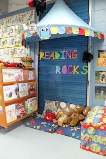 Reading Corner Classroom, Preschool Reading, Classroom Layout, Classroom Organisation, Book Corners, Library Decor, New Classroom, Creative Classroom, Classroom Library