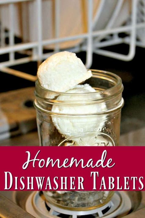 Homemade Cleaner Recipe - Homemade Dishwasher Tablets Homemade Dishwasher Tablets, Diy Dishwasher Tablets, Homemade Dishwasher Detergent, Homemade Cleaner, Homemade Cleaning Recipes, Homemade Cleaners Recipes, Diy Cleaning Products Recipes, Cleaning Stuff, Dishwasher Tablets