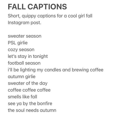 Bonfire Captions, Fall Insta Captions, Autumn Captions, Coffee Pics, Coffee Smell, Insta Poses, Aesthetic Captions, Coffee Instagram, Insta Captions