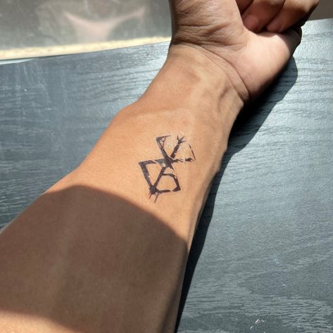 Sacrifice Tattoo, Berserk Tattoo, Brand Of Sacrifice, Star Tattoos For Men, Moving On Tattoos, Foto Top, Symbol Tattoos, Tattoo Meaning, Symbolic Tattoos