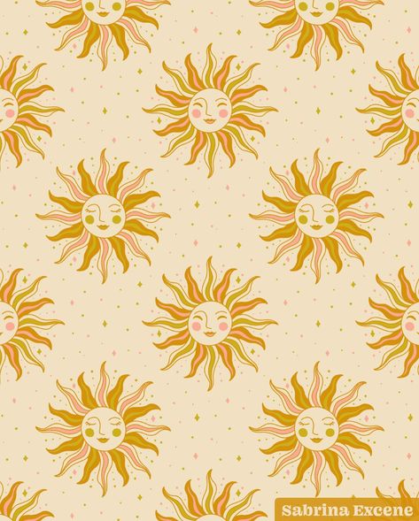 Some retro sun face girlies 🌞 for #2024patternchallengebyholli Sunshine prompt hosted by @hollizollinger 💛 . . #sunpattern #sunface #retropattern #sunillustration #patternoftheday #surfacedesign #happyvibes #patterndesign Sun Faces Art, Asian Design Pattern, Tech Pattern, Sun With Face, Sunshine Design, Sun Illustration, Retro Sun, Sun Face, Sun Design