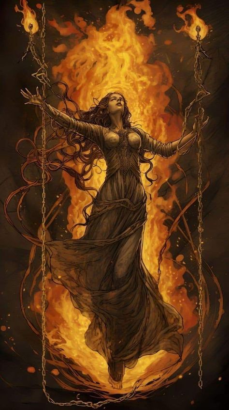 Powerful Witch Art, Burning Witch Drawing, Burning Witch Art, Witch Burning Art, Hot Witch Art, Witch Burning At Stake, Witch Burning Tattoo, Burning Wallpaper, Burning Witch Tattoo