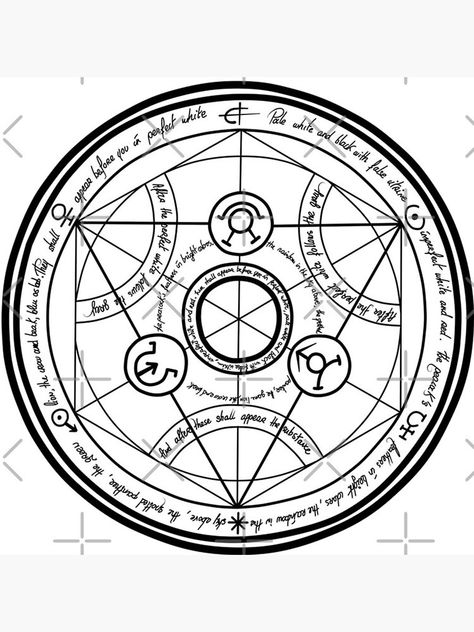 Fullmetal Alchemist Transmutation Circle, Transmutation Circle, Alchemy Tattoo, Magick Symbols, 4 Tattoo, Alchemy Symbols, Magic Symbols, A Better You, Fullmetal Alchemist Brotherhood