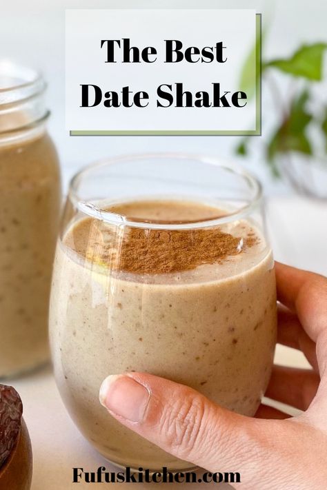 Date Shakes Recipe, Date Shake Recipe Healthy, Smoothie With Dates, Date Shake Recipe, Date Drinks, Date Smoothie Recipes, Gina Livy, Date Shake, Labor Prep