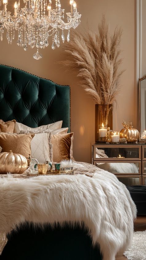 Vintage Glam Bedroom Ideas, Jewel Bedroom, Glam Bedroom Decor Luxury Classy, Rustic Glam Bedroom, Vintage Glam Bedroom, Cozy Glam Bedroom, Boho Glam Bedroom, Glam Bedroom Ideas, Bedroom Glam