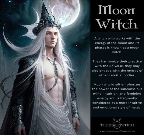 Moon Elf, Lunar Witch, Male Witch, Moon Witch, Witchy Things, Season Of The Witch, Moon Goddess, Spirit Guides, Subconscious Mind