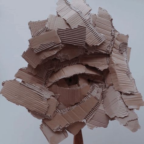 Cardboard Art Sculpture, Art Alevel, Gcse Art Sketchbook, A Level Art Sketchbook, Cardboard Sculpture, Layered Art, Alberto Giacometti, Deco Originale, Cardboard Art