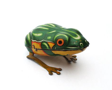 Frog Toy, Wind Up Toy, German Toys, Frog Jewelry, Frog Crafts, Frog Decor, Toys Collection, Toy Maker, Space Toys