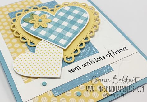 IM157 Lots of Heart - Inkspired Treasures Stampin Up Valentine Cards, Cards Valentines, Valentine Love Cards, Valentine Cards Handmade, Valentines Crafts, Heart Card, February Birthday, Cricut Cards, Stamping Ideas