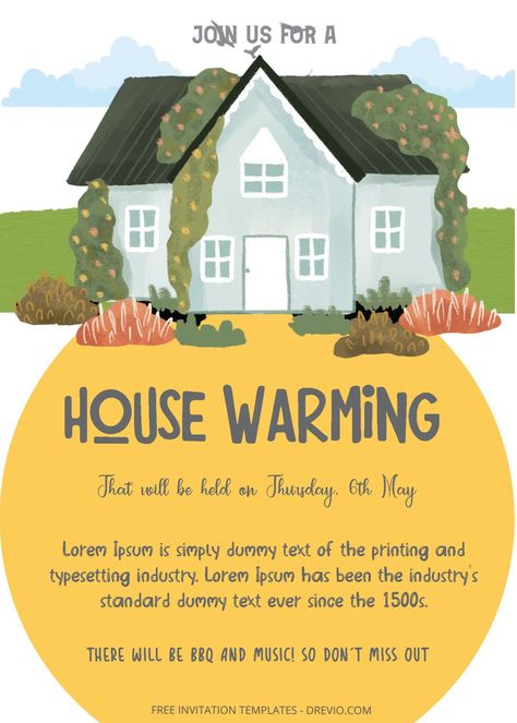 Cool ( Free Editable PDF ) Housewarming Party Invitation Templates Not only birthday and wedding need celebration but when you move to a new house, you can celebrate them too. Congratulations! You just got a new home. These calls for a major celebration — get ready t... Free Housewarming Invitations Templates, Housewarming Invitation Templates, How To Make Invitations, Housewarming Party Invitations, House Warming Invitations, Free Invitation Templates, Pallet Signs, Housewarming Party, Backyard Bbq