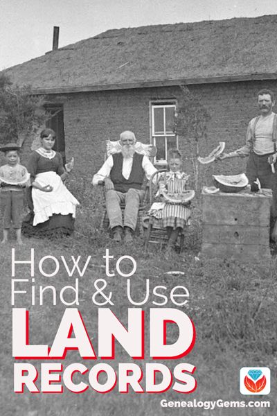 How to Find and Use Land Records for Genealogy | Genealogy Gems Free Genealogy Sites, Genealogy Organization, Genealogy Help, Family Tree Research, Genealogy Websites, Ancestry Family Tree, Genealogy Forms, Family Ancestry, Family History Book