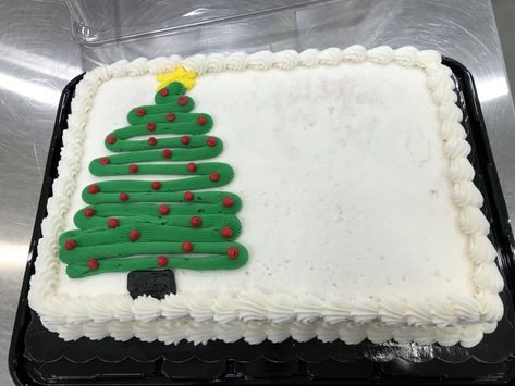 Sheet Cakes Decorated, Carlos Bakery, Christmas Cake Designs, Bakery Ideas, Xmas Cake, Sheet Cakes, Holiday Recipes Christmas, Christmas Cakes, Edible Gifts