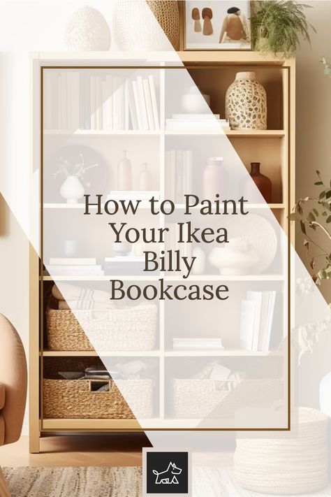 Learn the step-by-step process of transforming your Ikea Billy Bookcase with paint. This pin guides you through preparing the surface, selecting the right type of paint, and applying it for a smooth, durable finish. Bookcase Painting, Ikea Paint, Hemnes Bookcase, Painting Ikea Furniture, Type Of Paint, Painting 101, Ikea Bookshelves, Ikea Billy Bookcase, Ikea Billy