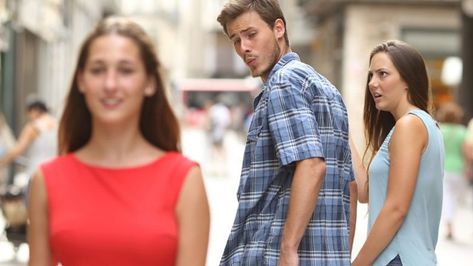 Distracted Boyfriend Men In Relationships, Other Woman Quotes, Woman Meme, Why Do Men, Boyfriend Memes, Celebrity List, Relationship Memes, Photo Series, Meme Template