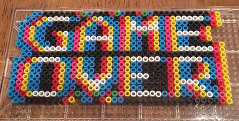 Perler Bead Pattern "Game Over" Game Over Perler Beads, Perler Beads Gaming, Uno Reverse Card Perler Beads, Video Game Pearler Beads, Hema Beads Pattern Design, Perler Beads Games, Gamer Perler Beads, Gaming Perler Beads, Video Game Perler Bead Patterns